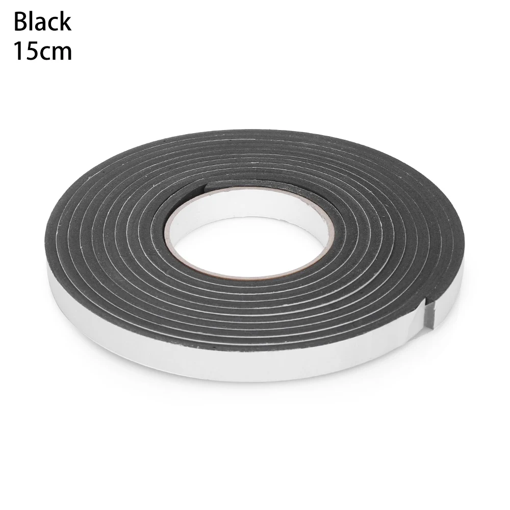black-15mm 1 предмет; Новинка; Мягкая 5 м самоклеющаяся уплотнение для окна полоска для автомобильной двери Шум изоляционная Резина пыли уплотнительная лента оконные принадлежности - Цвет: black-15mm