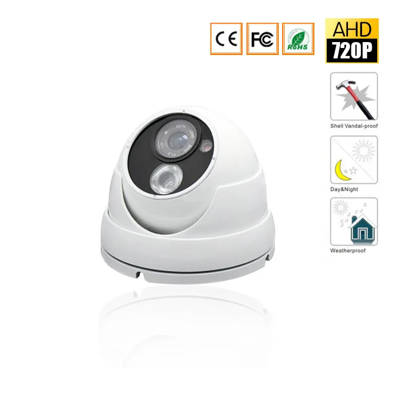 Водонепроницаемая наружная камера видеонаблюдения с объективом 2 8 мм 1/4 дюйма CMOS