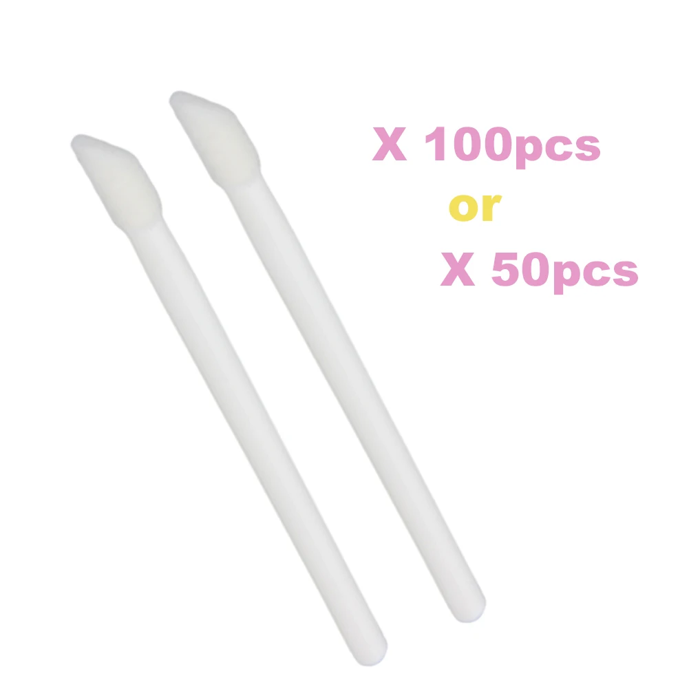 50/100 шт одноразовые microbrushing одноразового кисти Матовая жидкая губная помада блеск для губ Кисть для макияжа палочки для губ Макияж Кисти