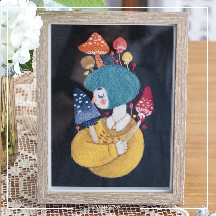 В виде симпатичных животных рамка для фото картина Шерсть Кружево комплект