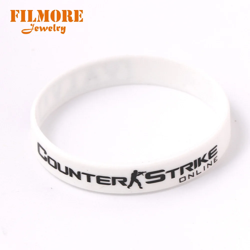 Браслет CS GO резиновый для мужчин игровой браслет диабетиков цвет красный желтый