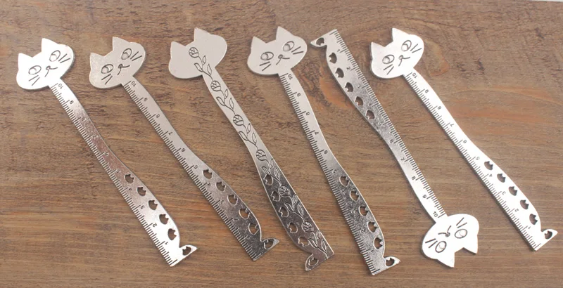 10 шт. антикварный стиль с кошкой для пишущих принадлежностей линейка закладки