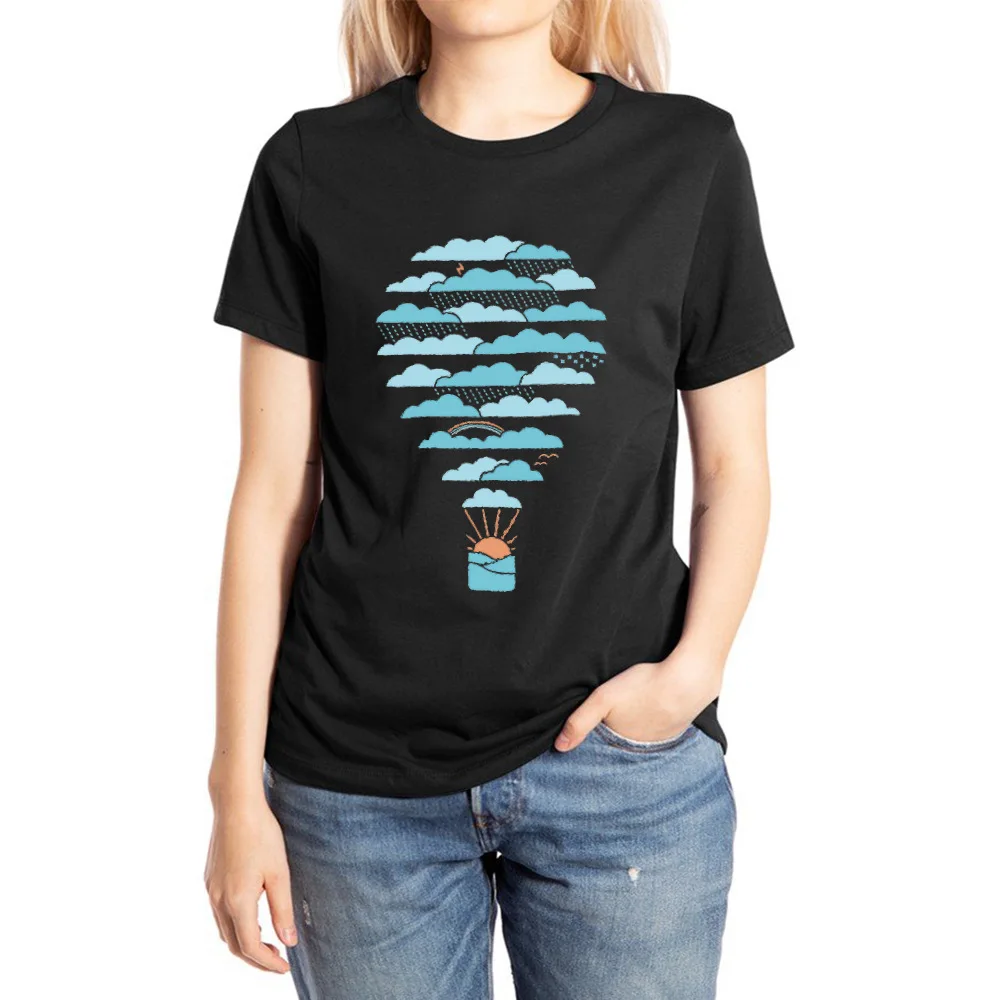 Футболка женская летняя хлопковая с принтом коротким рукавом|Футболки| |