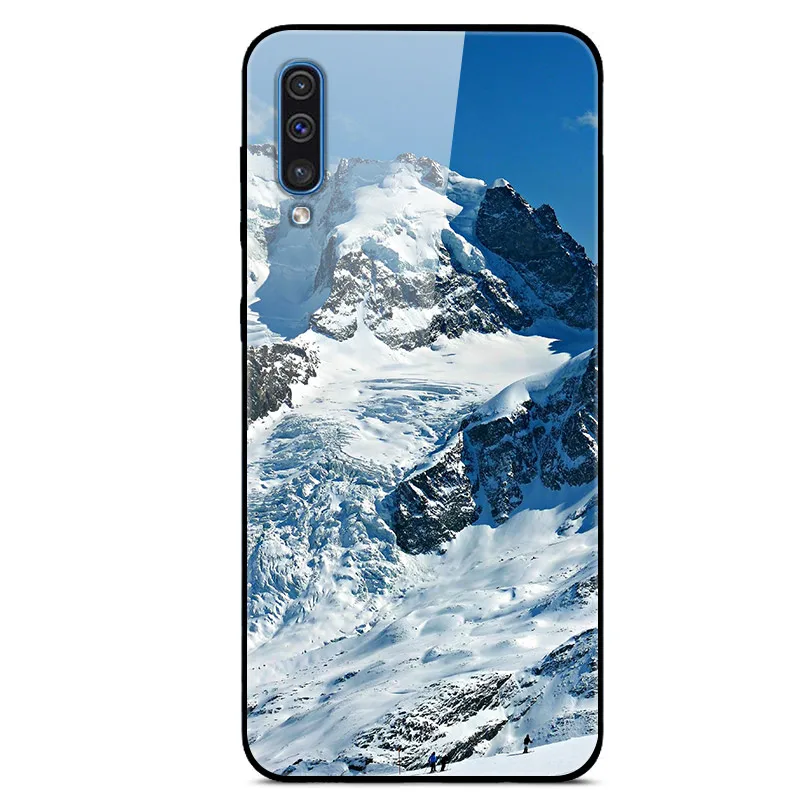 Для samsung A50S чехол с милым рисунком стекло задняя крышка Жесткий чехол для телефона для samsung Galaxy A30S A307 A 30S A 50S Бампер корпус Капа - Цвет: 21