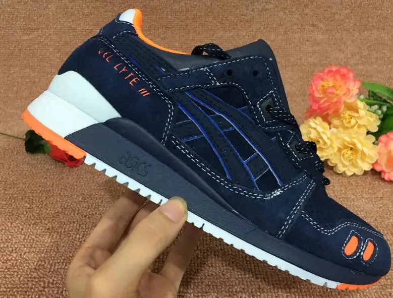 Оригинальные ASICS Ночь еще дышащая Для Мужчин's Обувь для фехтования solefly x GEL Lyte III