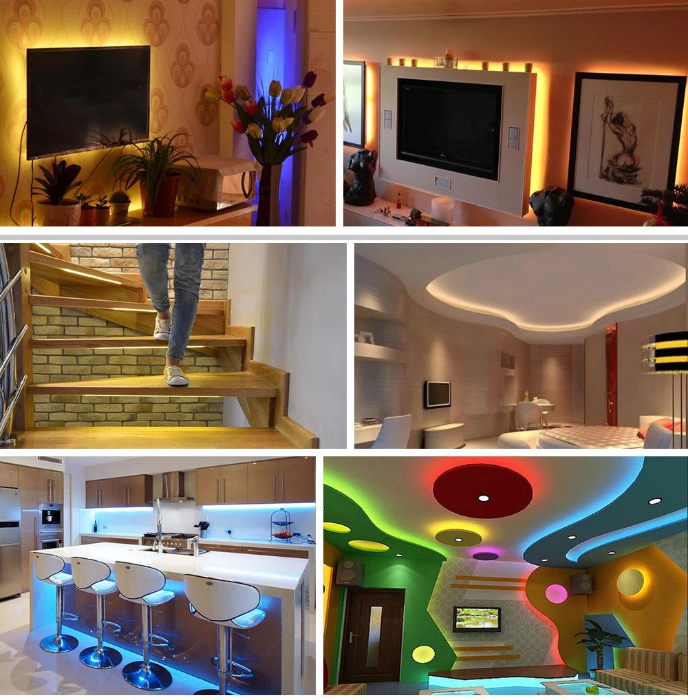 

DC12V 5050 Color Temperature Led Strip Light,RF Color Temperature Led Controller Power Supply Adapter Kit 5M 10M 15M 20M