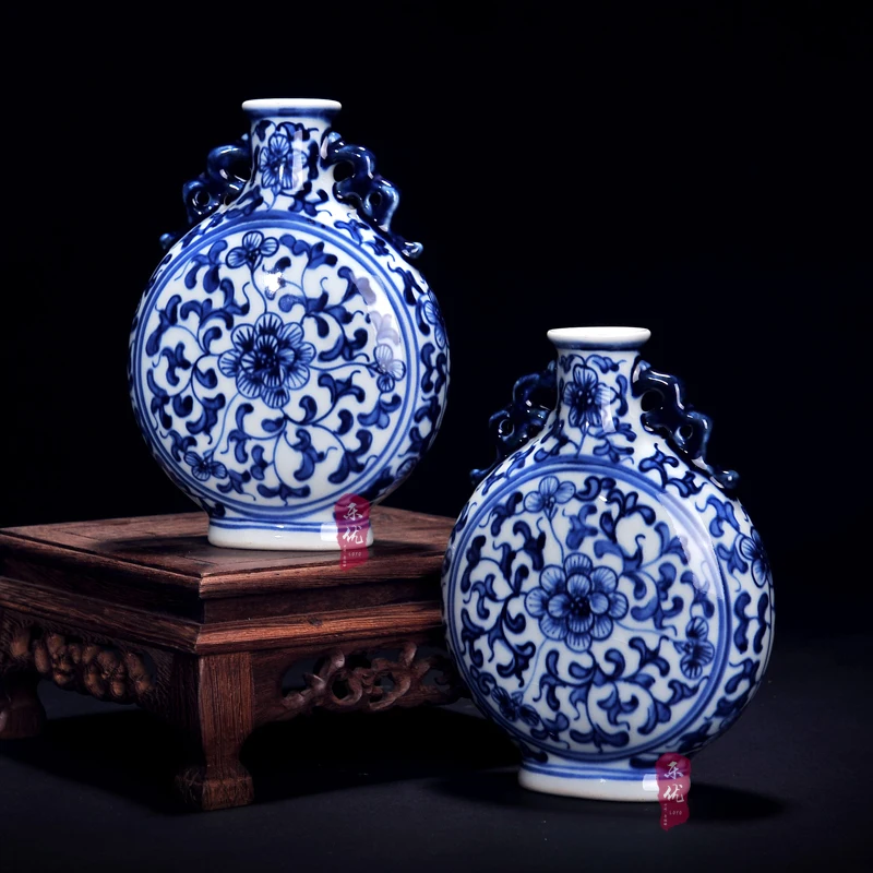 Цзиндэчжэнь керамика фарфоровая ваза мини Ручная роспись современный модный