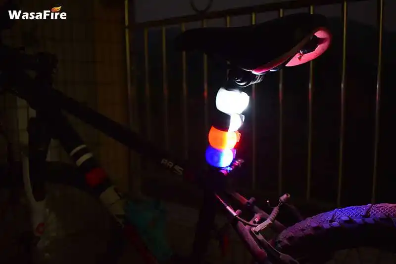 Светодиодный велосипедный светильник s силиконовый велосипедный светильник на переднее и заднее колесо светодиодный фонарик водонепроницаемый велосипедный передний светодиодный светильник с батареей