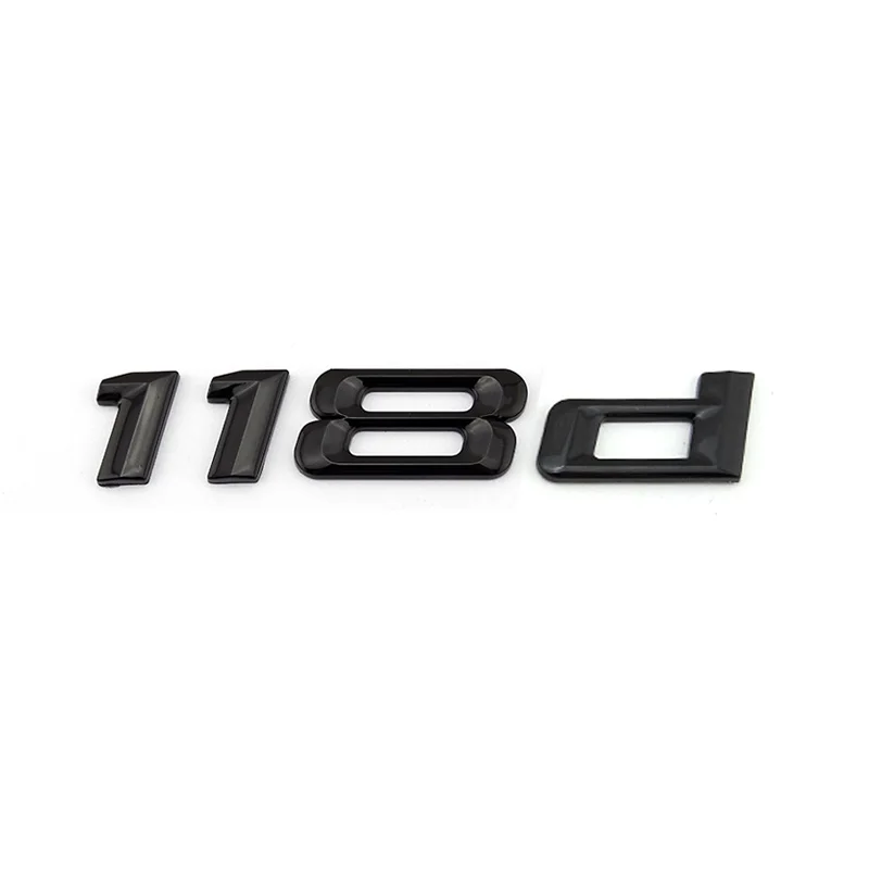 3d наклейка для заднего багажника автомобиля блеск крышки черный 123d 118d знак с