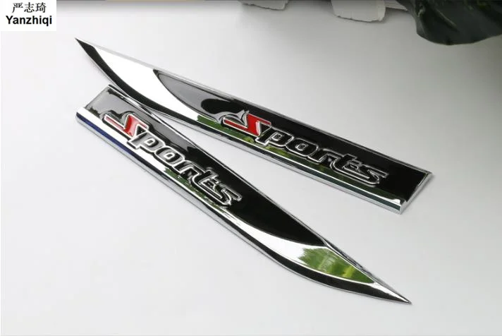 Бесплатная доставка 2 шт./лот пластина оставляет тело декоративная лента логотип