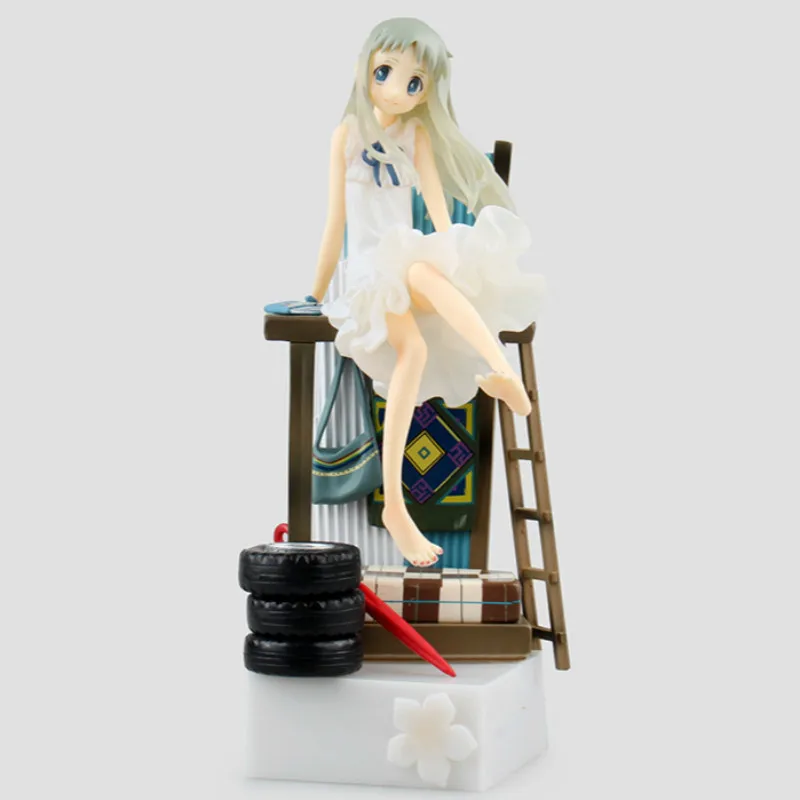 21 см Anohana Honma Meiko Menma ПВХ фигурки Аниме Коллекция игрушки для рождественского