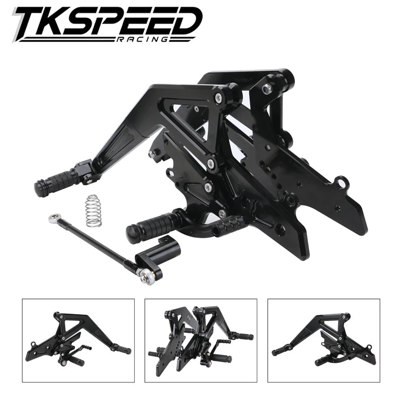 CNC мотор Rearset задний Набор подножки для Kawasaki Ninja 650 EX650 ER6F ER 6F 6N ER6N 2012-2016 2013 2014 2015 |