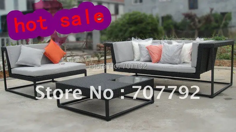 Горячая Распродажа городской новый стиль столов и стульев уличная ротанговая