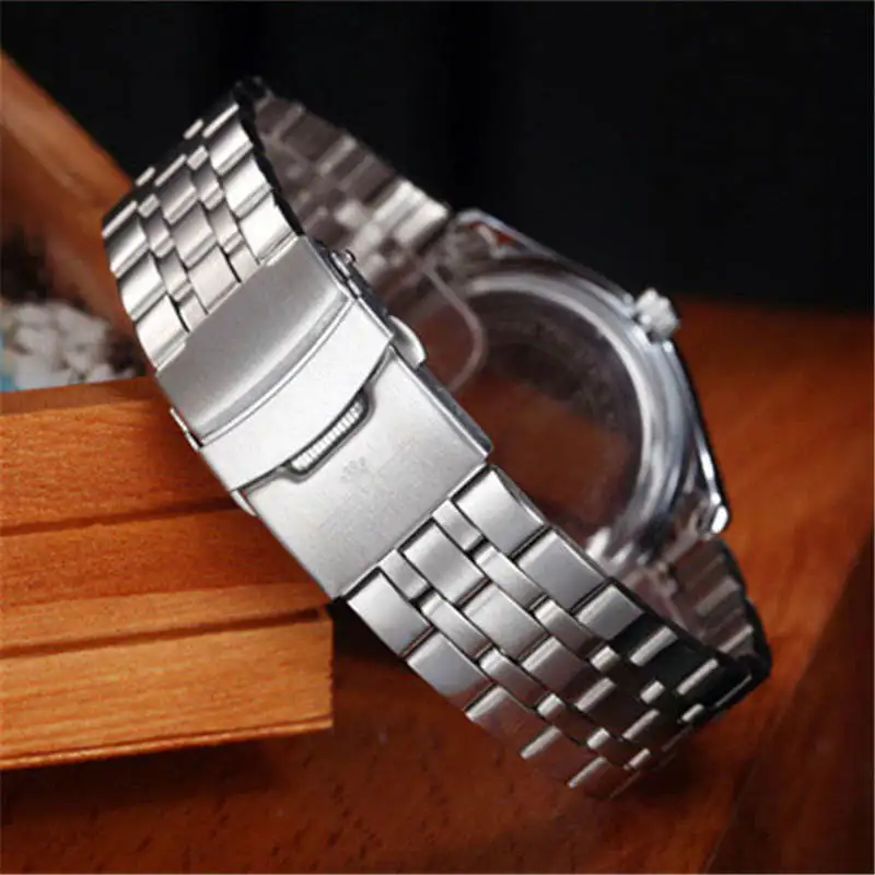 

KINGNUOS 2018 Quartz Watch Men Watches Top Luxury Brand Stainless Steel WristWatch For Male Clock Man Hodinky Relogio Masculino