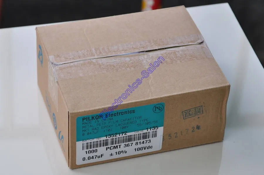 

( 20 pcs/lot ) 47nF 100V MKT Metallized Polyester Film Capacitor, 0.047uF.