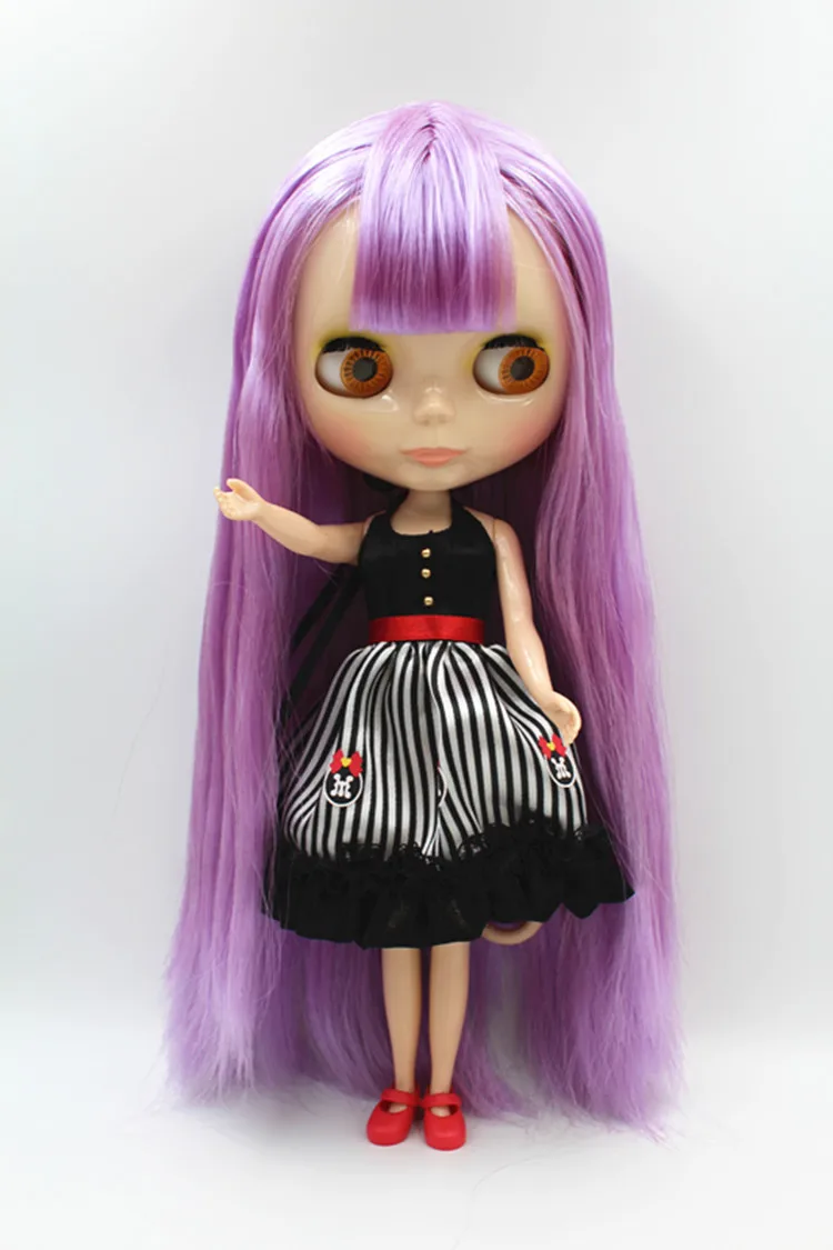 Кукла Blygirl фиолетовая с кисточками модная для макияжа |