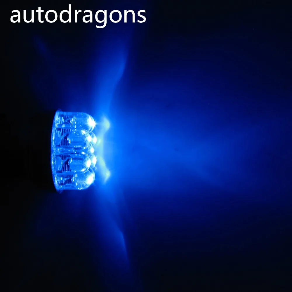 Autodragon 50 шт. 9 * флюс светодиодный чип AC 12 в различные цвета 1156 Ba15s #89 lager Bayonet Base Flasher