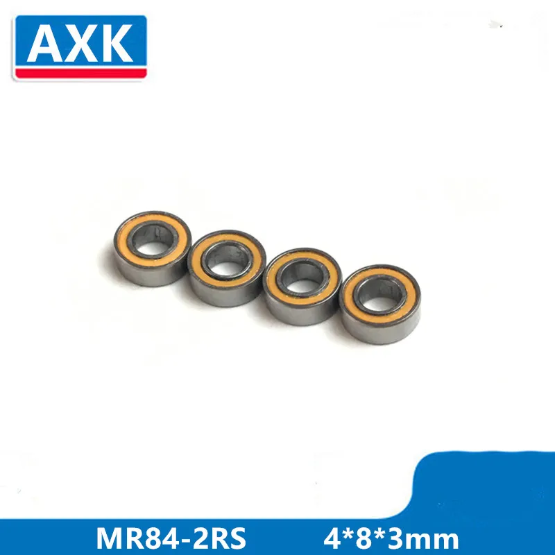 MR84 2RS подшипник Abec 5 4*8*3 мм миниатюрные Mr84 2rs шарикоподшипники Rs с оранжевым
