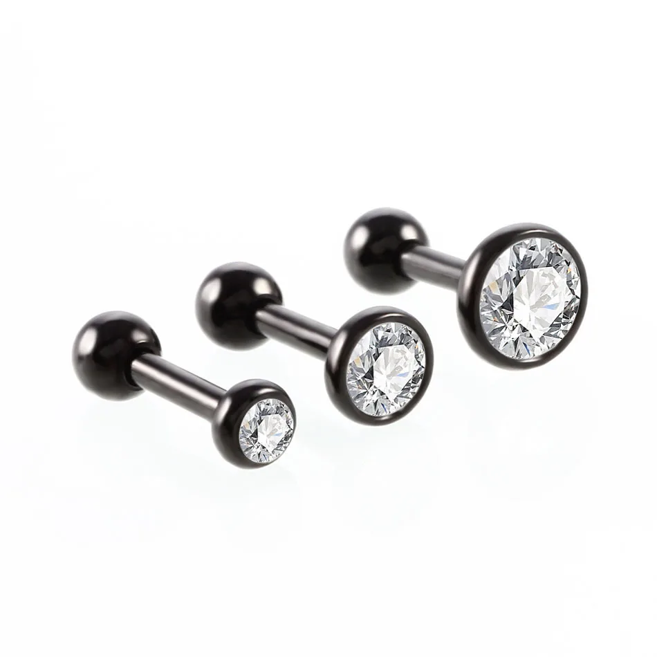 3 шт./лот хирургическая стальная Хрустальная хрящевая спираль Штанга Для