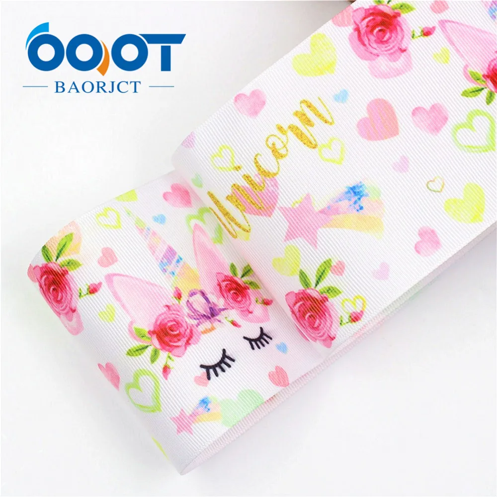 

3 inch 75MM cartoon Printed grosgrain ribbon, DIY handmade Hair accessories Material wedding gift wrap I-18428-7