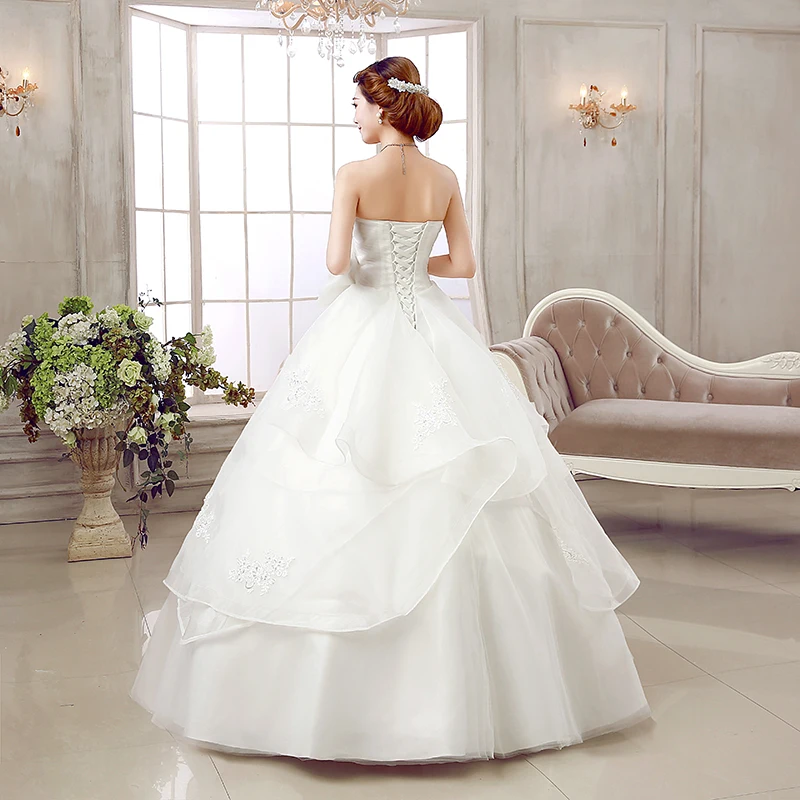 Vestido de boda de tul con escote de Organza y mariposa, elegante, envío gratuito