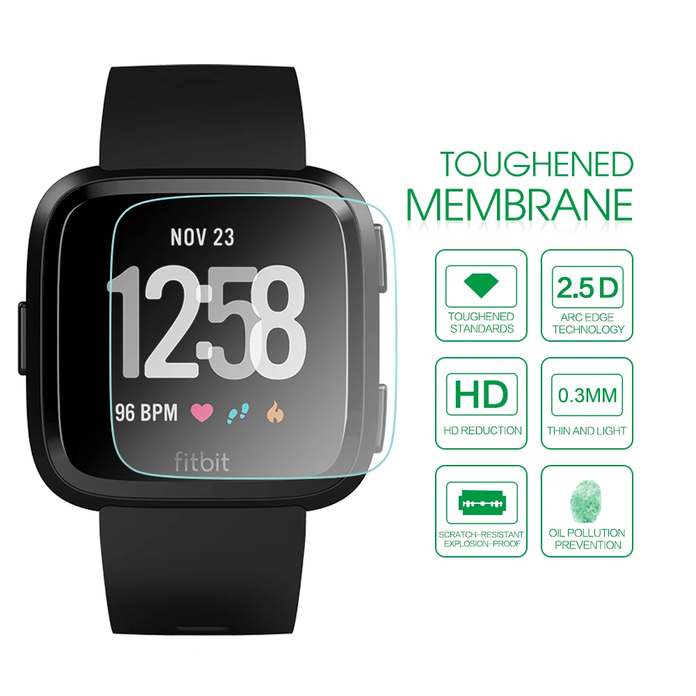 1 шт. Защитное стекло для смартфонов Fitbit Versa защита экрана смартфона закрывающая