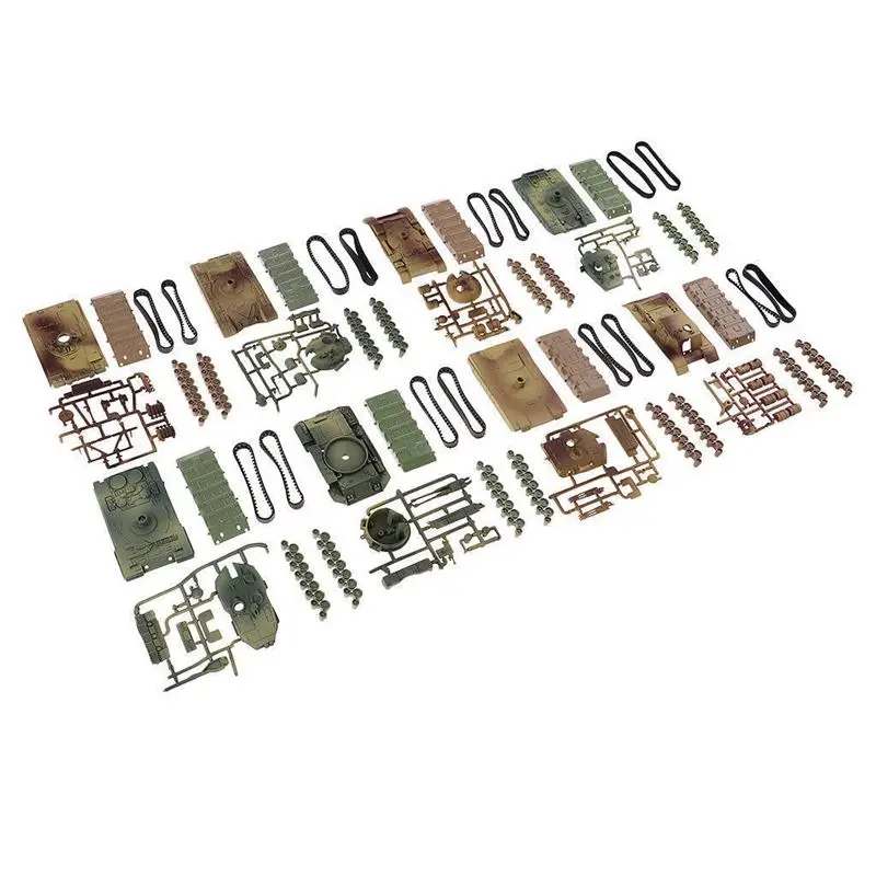 4D Assembling Simulation Tank Model Building Blocks 8 Models 1:72 Tank Puzzle Children'S Toys Assembling Tank Diy Building Blo