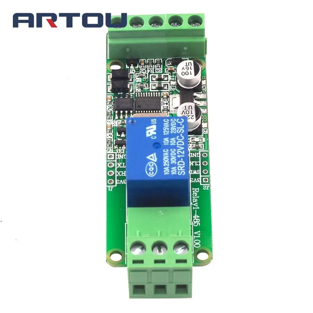 1 шт. релейный модуль Modbus Rtu канал 12 В переключатель вход/выход RS485 / TTL