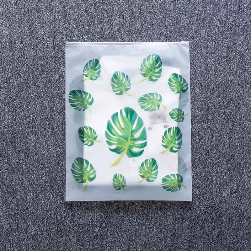 Leaf45 35 Женская косметичка, прозрачный органайзер для макияжа, на молнии, для туалетных принадлежностей, для путешествий, косметическое растение, 1 шт., набор для мытья, чехол для макияжа, сумка для хранения - Цвет: Leaf45 35
