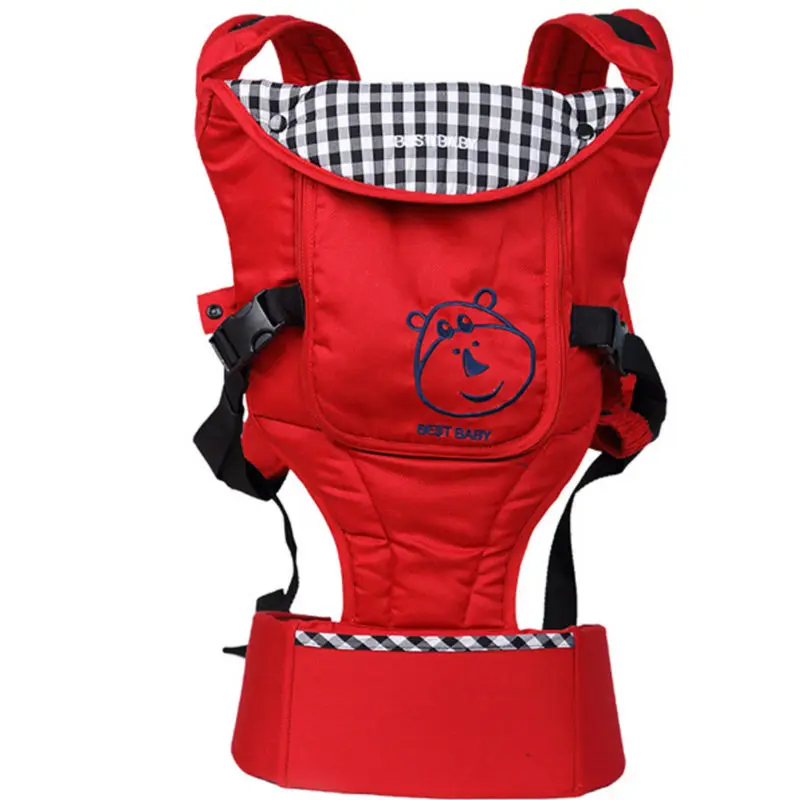 Лучшая Детская многофункциональная Регулируемая слинг хлопковая переноска для