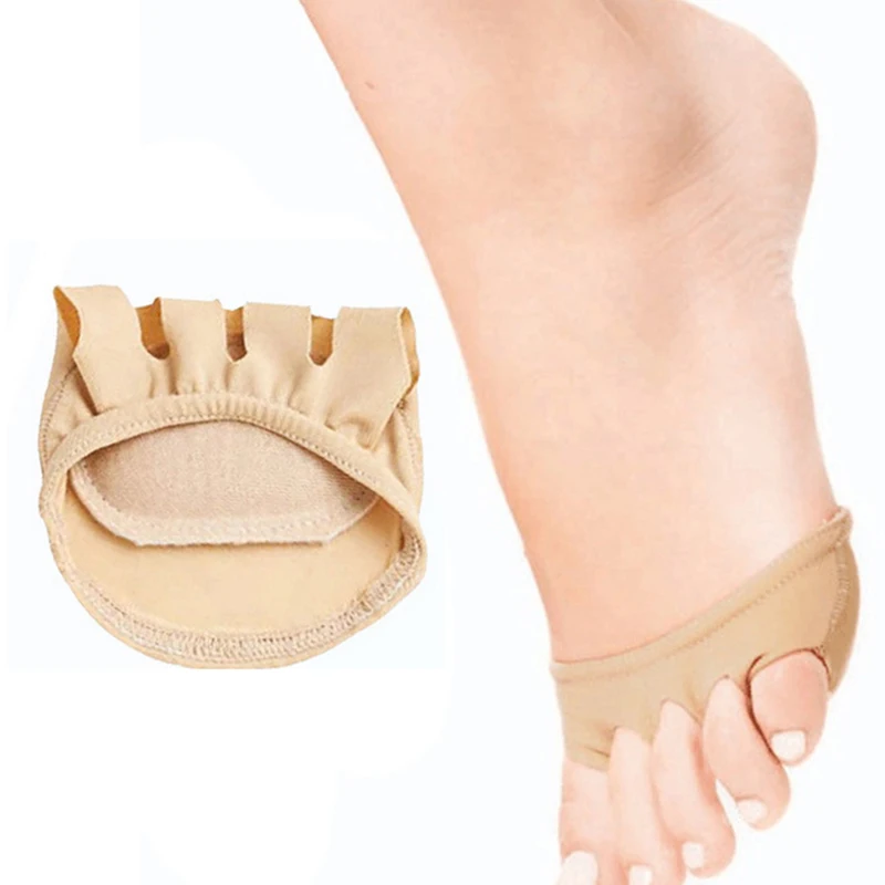 1 пара силиконовых носков невидимые носки для передних ног полуоткрытые стельки