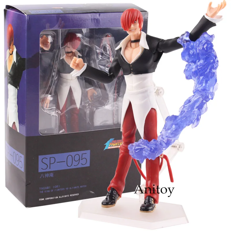 Figma 095 with box Король бойцов 98 конечный матч Figma SP-094 Кио Кусанаги/Figma SP-095 Iori Yagami ПВХ Фигурки Коллекционная модель игрушки - Цвет: Figma 095 with box