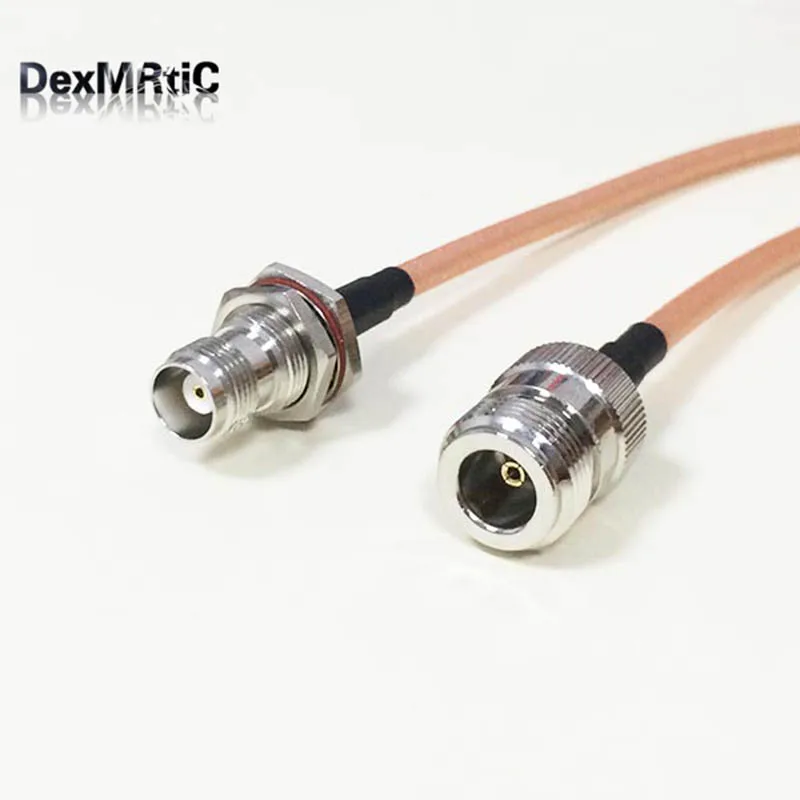 

High quality low-loss N Female Jack Switch TNC Female bulkhead RF coax cable RG142 50CM /100CM for wifi router
