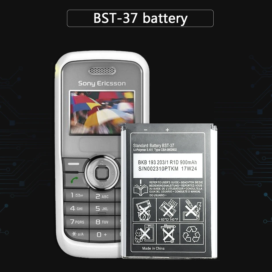 Сменный аккумулятор для Sony W810C W700C W710C K750C K610 W800 W810 W550C BST 37 900 мАч|Аккумуляторы