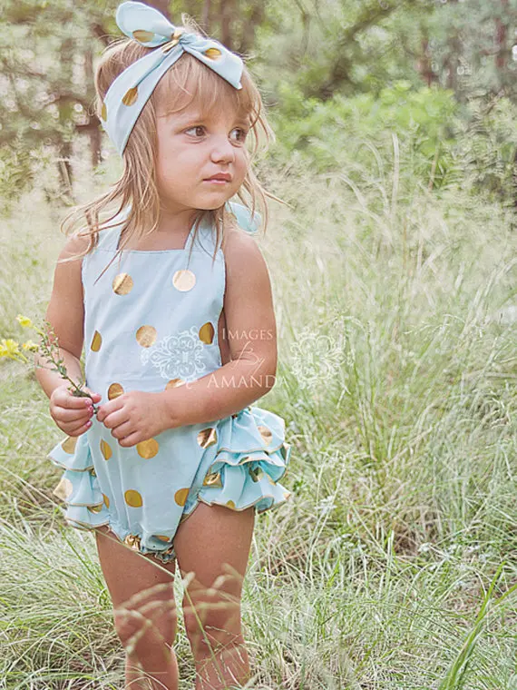 Повязка на голову комбинезон каждый день одежда для маленьких девочек комплект