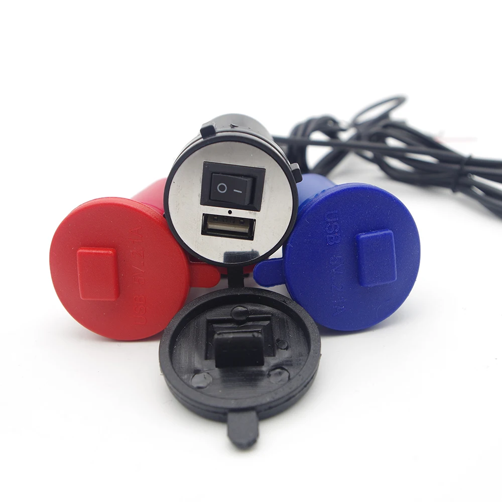 Usb moto зарядка с портом Usb для мобильного телефона зарядное устройство для yamaha r6 2005 cafe racer для honda x adv triumph tiger 800 yamaha dt 50