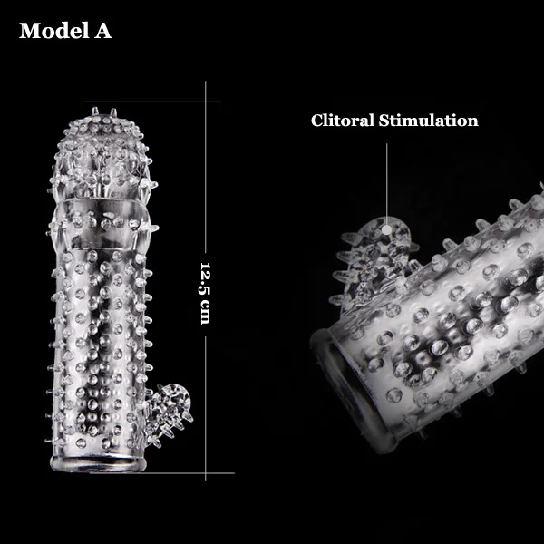 Эластичный Силиконовый удлинитель для пениса эротический Кристальный кольцо