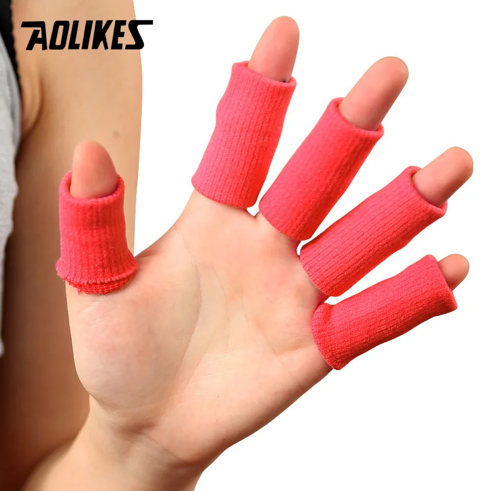 Эластичная защитная повязка на палец AOLIKES 10 шт./лот для баскетбола спорта
