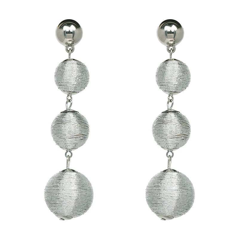 JURAN,, модные ювелирные сережки с кисточками Boho, женские,, новые, Pom, этнические, ручной работы, серьги-капли, массивные, Brincos