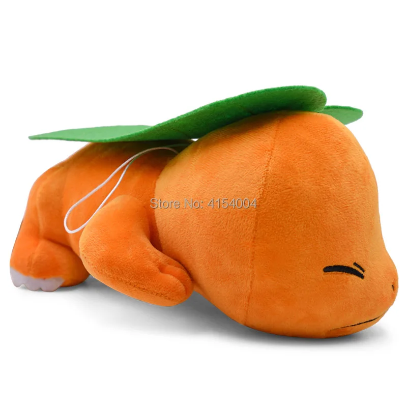 Большой размер аниме чармандер приседает спящие плюшевые куклы Peluche игрушка отличный рождественский подарок для детей 27*12 см