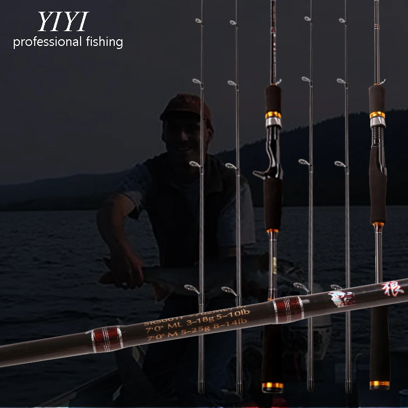 Cheap YIYI M+ML 2Top Cadet Ultralight Carbon Spinning Casting Fishing Rod 2.10m Baitcasting | Спорт и развлечения
