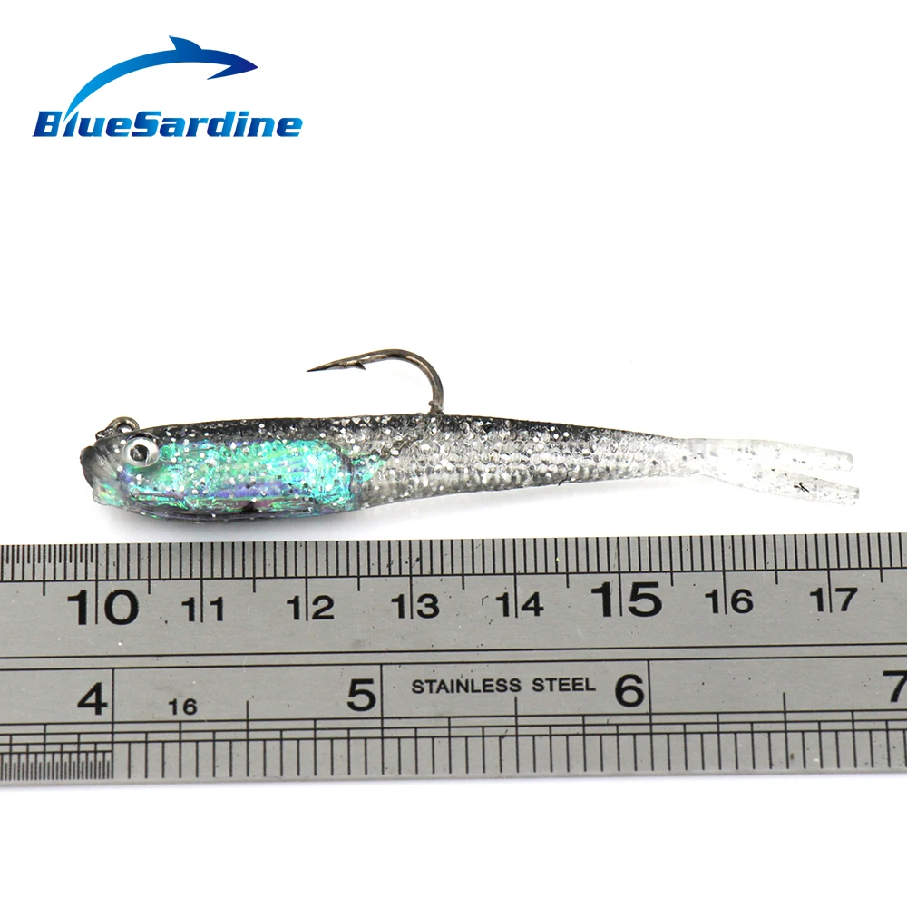 BlueSardine 10 шт. 7 См 5,7 г мягкие приманки рыболовные приманки пластиковые приманки для ловли карпа мягкие приманки рыболовные снасти
