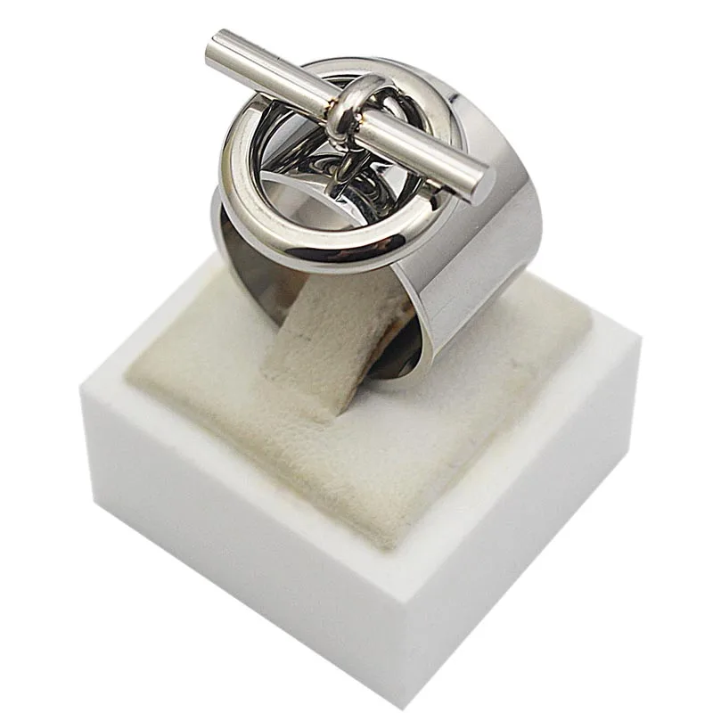 2017 15 мм Ширина узел кольцо для Для женщин уникальный кулон Кольца 316L