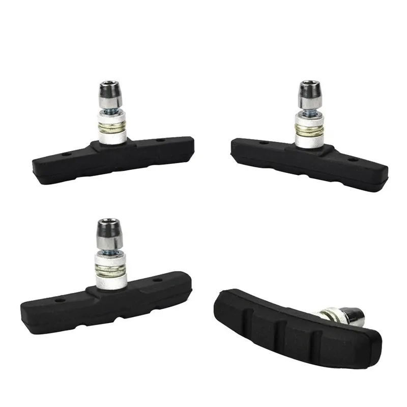 

New Bike Accessories 2 Pairs Mountain Bike Road Cycling Rubber V Brake Holder Shoes Pads Accessories Rubber Pads Blocks 7