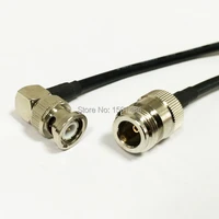 new n female jack connector switch bnc male plug right angle convertor rg58 wholesale fast ship 50cm 20adapter