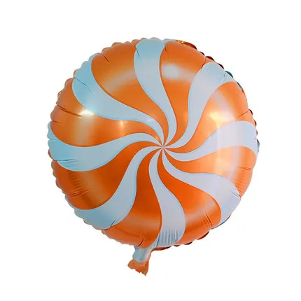 orange 10 шт./партия, цветные шарики из фольги конфет, 18 дюймов, Круглый Леденец, Алюминиевые шарики, свадебные украшения для детской вечеринки на день рождения - Цвет: orange
