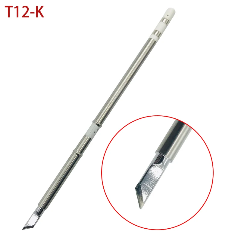 K T12 K серии паяльник наконечники T12 серии Железный наконечник для Hakko FX951 STC и STM32 OLED Электрический паяльник - Цвет: K