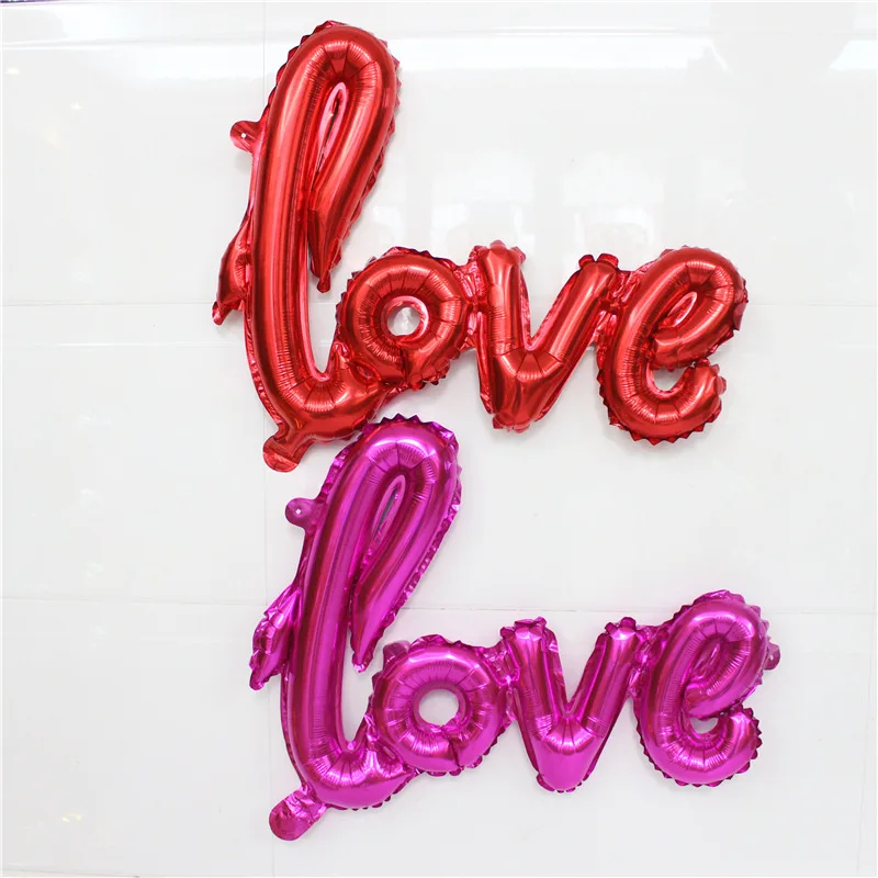 

50pcs Love Letter Balloons Love Letter Foil Balloons Wedding Party Decoration Valentines Wedding Supplies