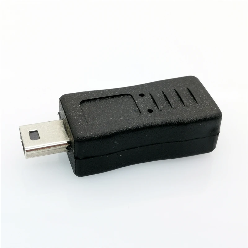 2 шт. портативный и стильный черный адаптер Micro USB Мама в Mini папа удобный