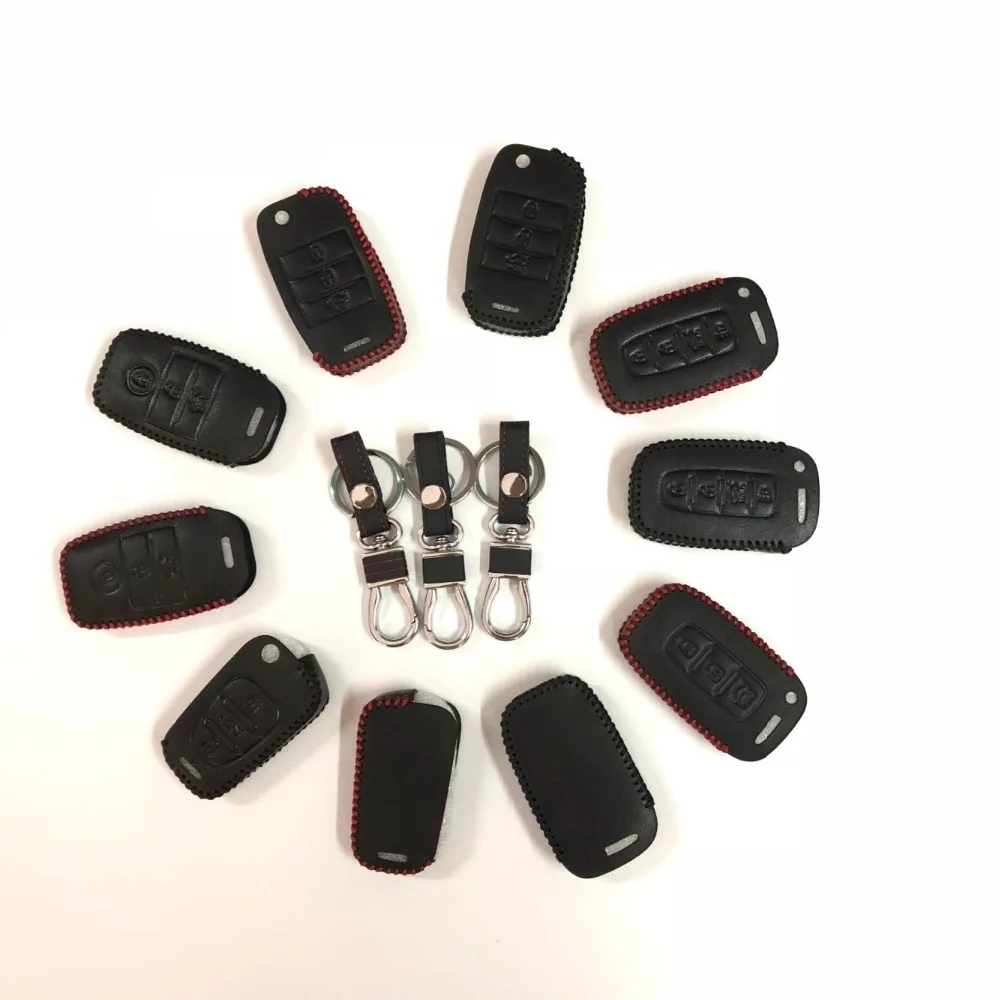 Кожаный чехол для ключей автомобиля для Kia Picanto Sportage R Rio K2 K3 K5 K4 Cerato Soul Forte SORENTO Carens Ceed Mohave OPTIMA CADENZA KX3